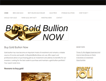 Tablet Screenshot of buygoldbullionnow.com